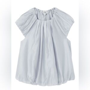 COS Light Blue VOLUMINOUS PARACHUTE BLOUSE Size 8